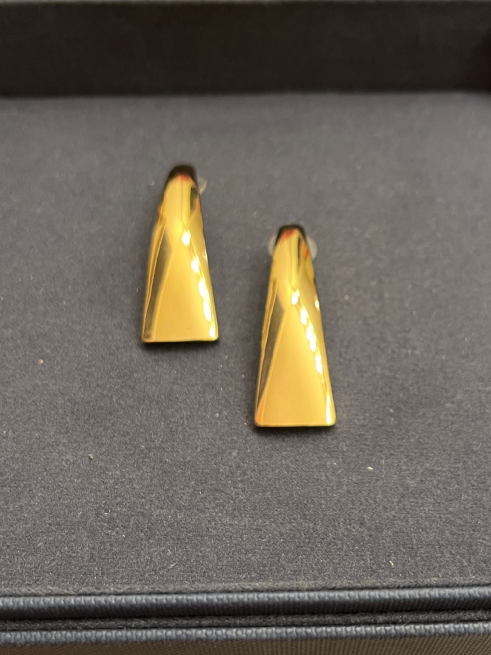 Gold tone earrings
